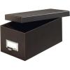 Globe-Weis/Pendaflex Fiberboard Index Card Storage Box, 3 x 5 Inches, Solid Black (3X5BLA)(Solid Black)
