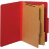 Pendaflex Classification Folders, Standard, 2 Dividers, Embedded Fasteners, 2/5 Cut Tab, Bright Red, Legal Size, 10/BX (29031P)(Legal)