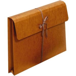 Globe Weis Globe-Weis/Pendaflex Red Rope Wallet Envelopes with Tie Closures, 2-Inch Expansion, Legal Size, Brown, Box of 48 (MM6046)