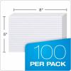 Oxford 51EE Ruled Index Cards, 5″ x 8″, White, 500 Cards (5 Packs of 100) (51)