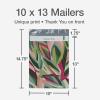 Quality Park Thank You Poly Mailers, 10 x13 Inch Shipping Envelopes, 100 Pack, Self Seal, Waterproof Shipping Bags for Clothing, Leaf (QUA89300)(Large)