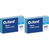 Oxford Blank Color Index Cards, 3″ x 5″, Blue, 100 Per Pack (7320 BLU)(100 Count (Pack of 2))