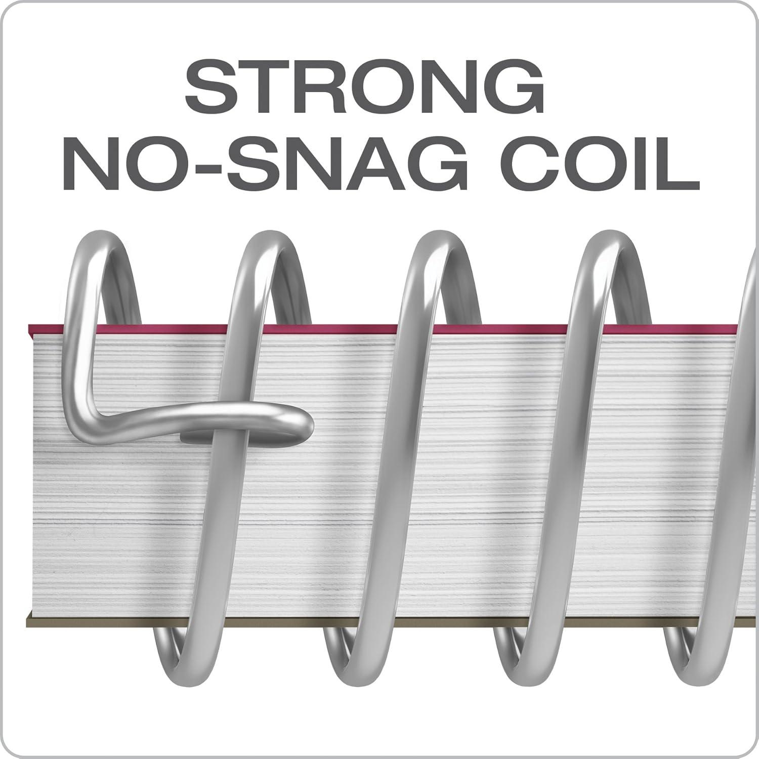 imageOxford 3Subject Poly Notebook 812quot x 1012quot 3Hole Punch Wide Rule 150 Sheets 3 Poly Durable Divider Pockets Single Notebook Colors May Vary 10585