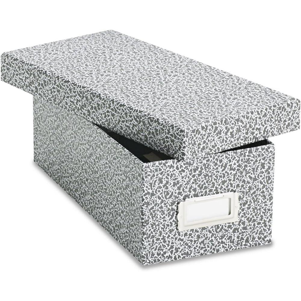 imageOxford 40588 Reinforced Board Card File LiftOff Cover Holds 1200 3 x 5 Cards BlackWhite3 x 5