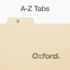 Oxford A-Z Card Guides, 5″ x 8″, 1/5-Cut Tabs, Manila, 25/Set (B8525)