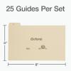 Oxford A-Z Card Guides, 5″ x 8″, 1/5-Cut Tabs, Manila, 25/Set (B8525)