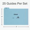 Oxford Heavy Weight Index Card Guides, 6 x 9 Inches, Alphabetical A-Z Dividers, Great Recipe Card Organizer, 25-Set (P6925)