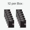 Oxford Spiral Notebook 12 Pack, Bulk College Ruled Spiral Notebooks for School, 1 Subject, Wide Ruled Paper, 8 x 10-1/2 Inch, Black Covers, 70 Perforated Lined Sheets, Writing Journal (65216)