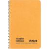 Oxford 1-Subject Kraft Notebook, 5″ x 8″, Narrow Rule, Kraft Cover, Green Tint Paper, 80 Sheets (25-401R)