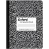 Oxford Composition Notebook, College Ruled Paper, 9-3/4″ x 7-1/2″, Black Marble Covers, 100 Sheets, 1 Book (63796)(100 Sheets)