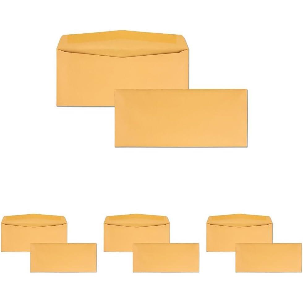 imageQuality Park Kraft Envelopes 12 434 x 11 28lb Brown Kraft 500Box 1146245x10375 Pack of 4