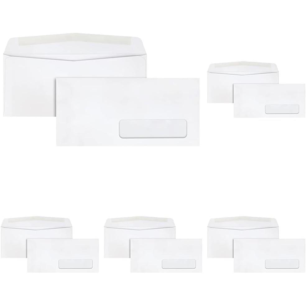 imageQuality Park RightWindow Envelopes 10 24lb Gummed White 500Box QUA21332418 x 912 Pack of 5