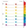 Cardinal OneStep 24 Tab Binder Dividers for 3 Ring Binder, Index Table of Content Dividers, 1 Set (60960)(16 Tab)