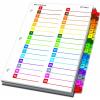 Cardinal OneStep 24 Tab Binder Dividers for 3 Ring Binder, Index Table of Content Dividers, 1 Set (60960)(32 Tab)