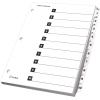 Cardinal OneStep Index System Numeric Paper Dividers, 10-Tab, White (CRD61013)(White)
