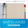 Oxford 3 Ring Binder Dividers, 8 Tab, Insertable Multicolor Big Tabs, 4 Sets (R215-8A3), Assorted(letter-size 3 ring binder (Pack of 12))