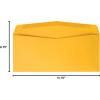 Quality Park #10 Envelopes, Durable 28 lb Kraft Paper, 4-1/8 x 9-1/2 Inches, Gummed, 500 per Box (QUA11162)(4-1/8 x 9-1/2)
