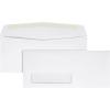 Quality Park #10 Window Envelopes, Single Window, 4-1/8 x 9-1/2 Inches, 24 lb White, Gummed, 500 per Box (QUA90120)(4-1/8 x 9-1/2)