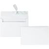 Quality Park A9 Greeting Card Envelopes with Self Seal Closure, 5-3/4 x 8-3/4, 24 lb. White, Half Fold Sized Envelopes Ideal for Greeting Cards, Photos, and Invitations, 100/Box (QUA10750)(Clear)