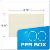 Quality Park A9 Greeting Card Envelopes with Self Seal Closure, 5-3/4 x 8-3/4, 24 lb. White, Half Fold Sized Envelopes Ideal for Greeting Cards, Photos, and Invitations, 100/Box (QUA10750)(Ivory)