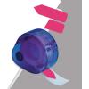 Redi-Tag “Sign Here” Page Flags with Dispenser, Blue Adhesive, Ideal for Office, School, and Home Organization, 1 Hand Dispenser with 120 Flags, 1.75″ x 0.6″ (B81034)(Pink)