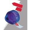 Redi-Tag “Sign Here” Page Flags with Dispenser, Blue Adhesive, Ideal for Office, School, and Home Organization, 1 Hand Dispenser with 120 Flags, 1.75″ x 0.6″ (B81034)(Red)