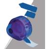 Redi-Tag “Sign Here” Page Flags with Dispenser, Blue Adhesive, Ideal for Office, School, and Home Organization, 1 Hand Dispenser with 120 Flags, 1.75″ x 0.6″ (B81034)(Blue)