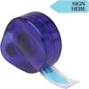 Redi-Tag “Sign Here” Page Flags with Dispenser, Blue Adhesive, Ideal for Office, School, and Home Organization, 1 Hand Dispenser with 120 Flags, 1.75″ x 0.6″ (B81034)(Blue)