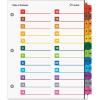 Cardinal OneStep 24 Tab Binder Dividers for 3 Ring Binder, Index Table of Content Dividers, 1 Set (60960)(24 Tab)