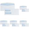 Quality Park #10 Double Window Envelope, Regular Gum, 500 Envelopes (24550), White Wove(One Size (Pack of 5))