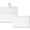 Quality Park A9 Greeting Card Envelopes with Self Seal Closure, 5-3/4 x 8-3/4, 24 lb. White, Half Fold Sized Envelopes Ideal for Greeting Cards, Photos, and Invitations, 100/Box (QUA10750)(Clear)
