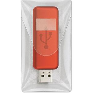 Cardinal HOLDit! USB Drive Pockets, 3-1/2″ x 2″, Clear, 6/Bag (21140)