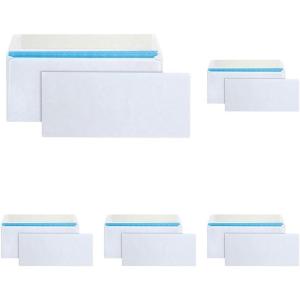 Quality Park #10 Security Redi-Strip Envelopes, 4-1/8 x 9-1/2 Inch, 24 lb. White Wove, Treated Envelope, 500/Box (QUA90019R)(4-1/8 x 9-1/2 (Pack of 5))