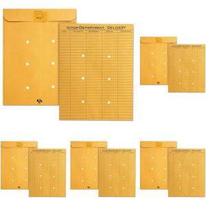 Quality Park 10 x 13 Interoffice Envelopes, with Reusable Redi-Tac Self Seal Closure, for Interoffice Mail, Heavyweight 32 lb Brown Kraft, 100 per Box(One Size (Pack of 5))