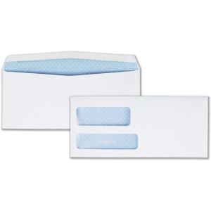 Quality Park #9 Security Envelopes, Double Window, Invoices and QuickBooks Statements, 3-7/8 x 8-7/8 Inches, Gummed, 24 lb White, 500/Box (QUA24524)(Envelopes)