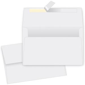 Quality Park A9 Greeting Card Envelopes with Self Seal Closure, 5-3/4 x 8-3/4, 24 lb. White, Half Fold Sized Envelopes Ideal for Greeting Cards, Photos, and Invitations, 100/Box (QUA10750)(White)