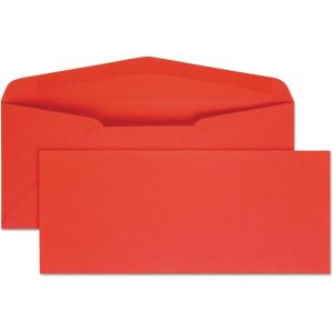 Quality Park Colored Envelope, Traditional, #10, Green, 25 per Pack (11135)(Red)