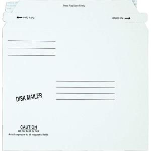 Quality Park, Recycled Economy Disk Mailer, Redi-Strip, White, 7.5×6.0625, 100 per box (64117)