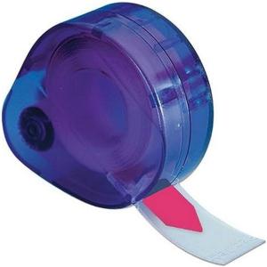 Redi-Tag “Sign Here” Page Flags with Dispenser, Blue Adhesive, Ideal for Office, School, and Home Organization, 1 Hand Dispenser with 120 Flags, 1.75″ x 0.6″ (B81034)(Pink)