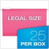 Pendaflex Recycled Hanging Folders, Black, Legal(Pink)