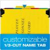 Pendaflex SER2YEL Personnel Folders, 1/3 Cut Hanging Top Tab, Letter, Yellow(Yellow)