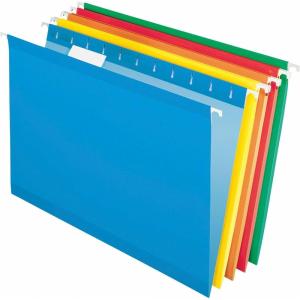 Pendaflex Recycled Hanging Folders, Black, Legal(Assorted Colors)