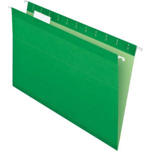 Pendaflex Recycled Hanging Folders, Black, Legal(Bright Green)