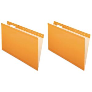 Pendaflex Recycled Hanging Folders, Black, Legal(Orange)