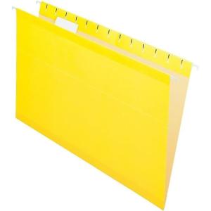Pendaflex Recycled Hanging Folders, Black, Legal(Yellow)