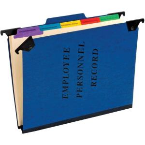 Pendaflex SER2YEL Personnel Folders, 1/3 Cut Hanging Top Tab, Letter, Yellow(Blue)