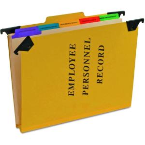 Pendaflex SER2YEL Personnel Folders, 1/3 Cut Hanging Top Tab, Letter, Yellow(Yellow)