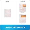Adams 1099 NEC 3 Up 2021 Continuous Forms, 4 Part Carbonless Forms, for Pin Fed Dot Matrix Printers, with 3 1096, 20 Pack (TXA2299-NEC21)(2020 (Old Version))