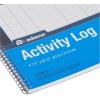 Adams Activity Log Book, Spiral Bound, 8.5 x 11 Inches, 100 Pages, White (S1185ABF)