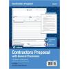 Adams Contractor’s Proposal Forms, 8.5 x 11.44 Inch, 3-Part, Carbonless, 50-Pack, White, Canary and Pink (NC3819)(8-1/2″ x 11″)